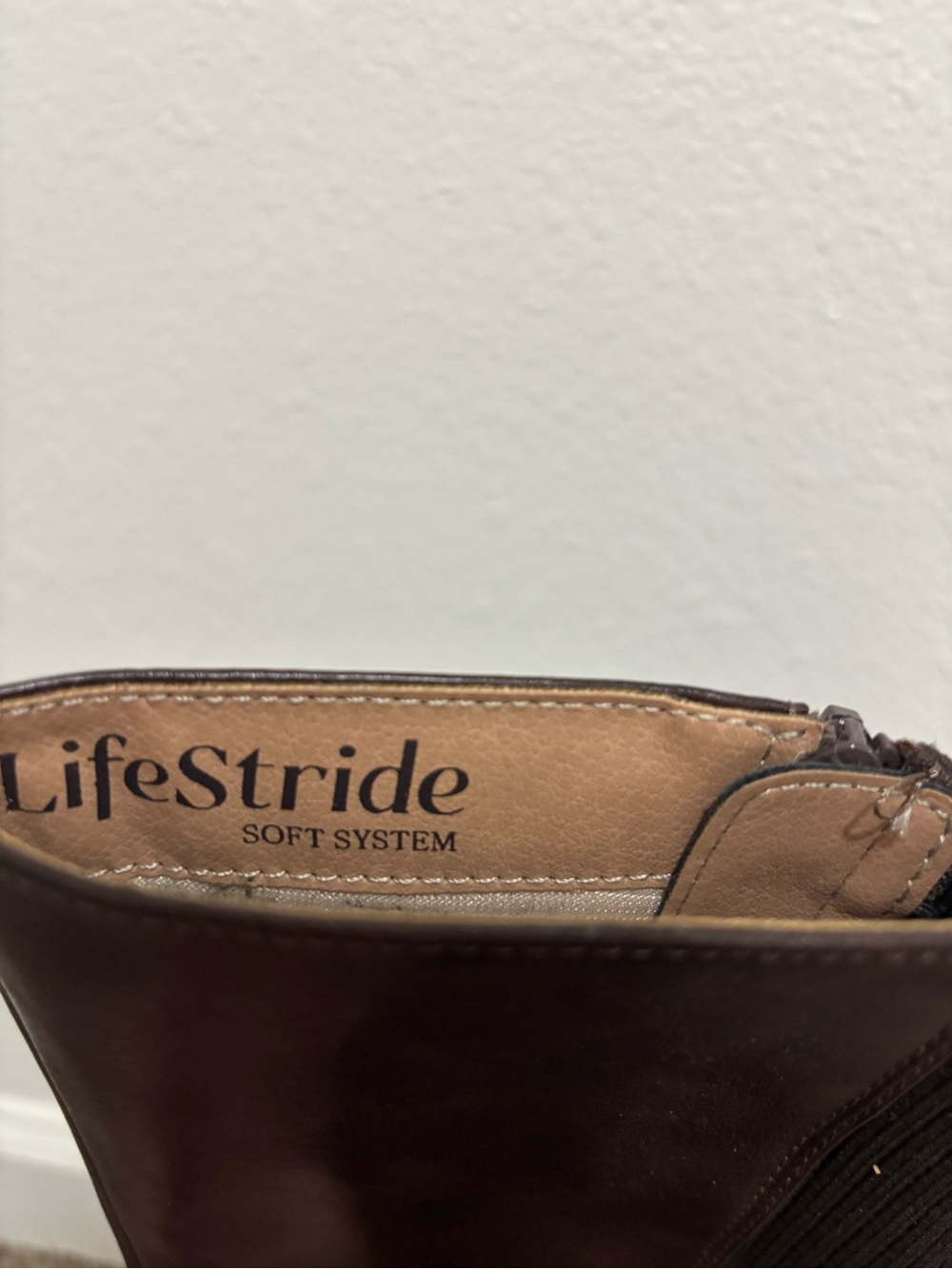 LifeStride Brown Knee High Riding Boots - Picture 6 of 7